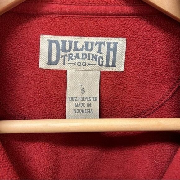 Duluth Trading Company Men's Full Zip Fleece Jacket In Red Size S - Picture 6 of 7
